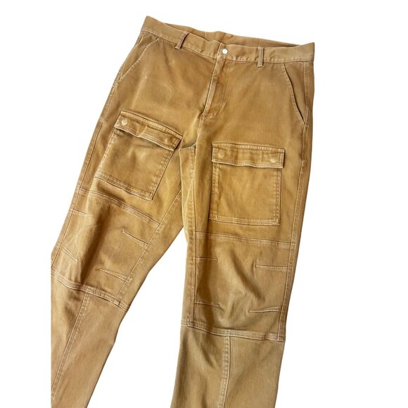 Maison Kitsune x Puma Cargo Pants Brown Men's Size Small - Picture 2 of 6
